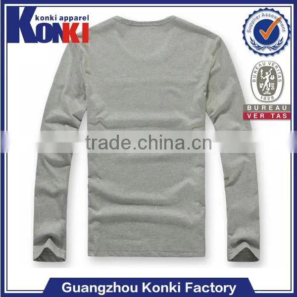 custom long sleeve plaid cotton factory t shirts
