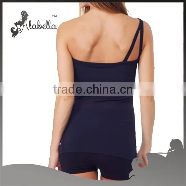 Dark romance fitness wear one shoulder tank