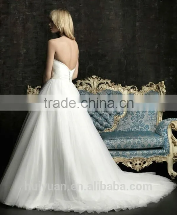 sweetheart bling ball gown revealing wedding dress pattern