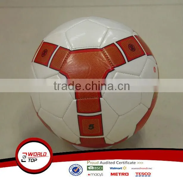 White/Blue PVC football