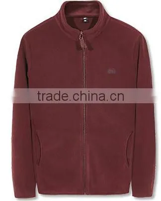 Cheaper customized designs polar fleece jackets wholesale warm Good quality stand collar jackets