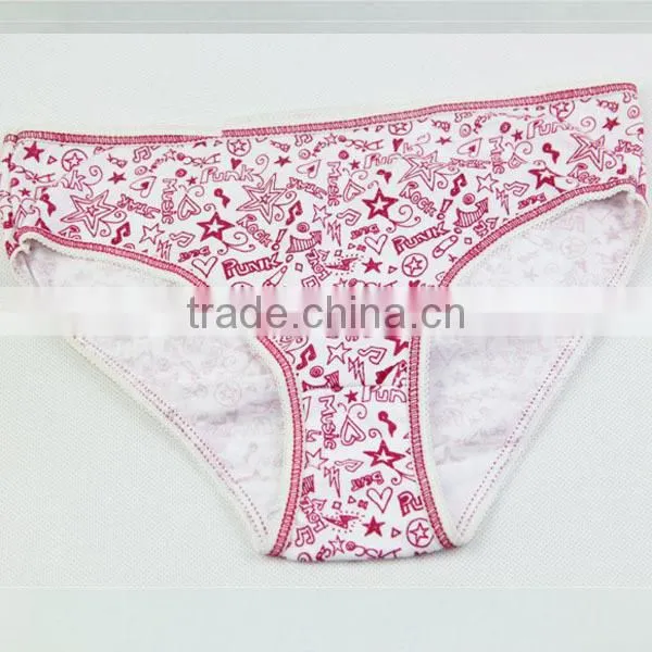 Girls underwear with water print three color underwera kids underwear