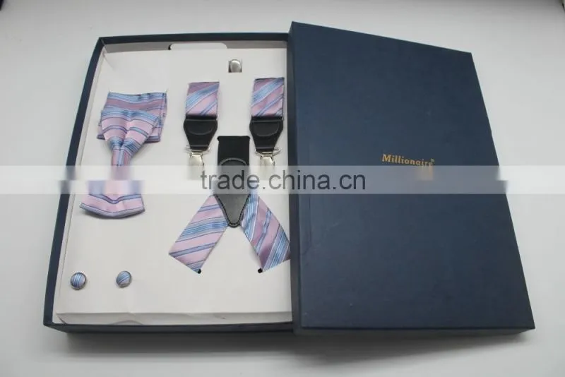 New style suspenders match bowtie pretty gift box sets