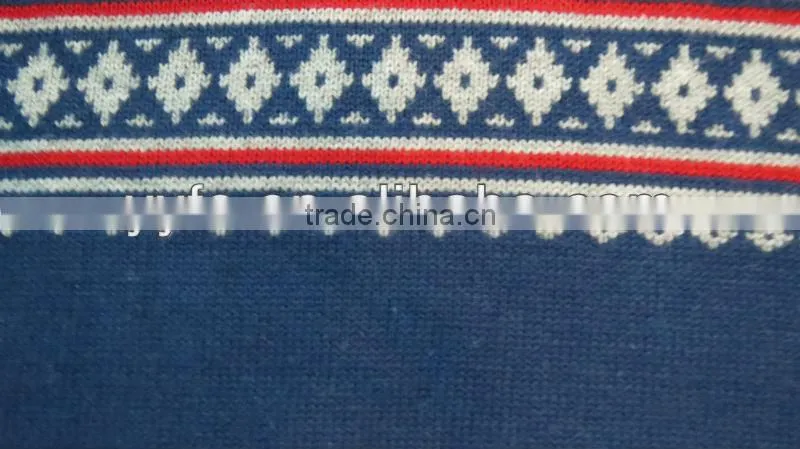 Weave dear pattern 100% cotton pullover knitted sweater