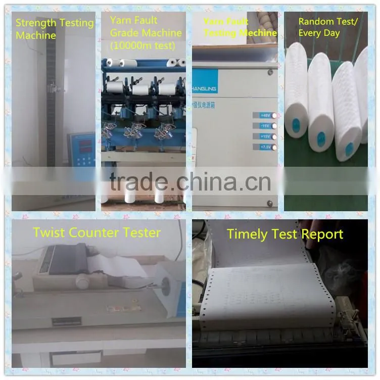 100% Virgin material raw polyester yarn for dyeing semi-finished goods