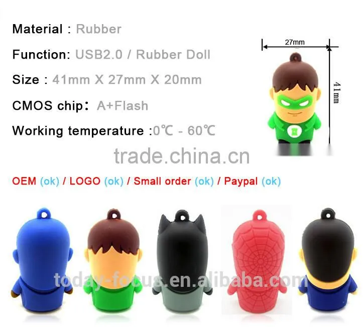 Cartoon Android U Disk USB Flash Pen Drive