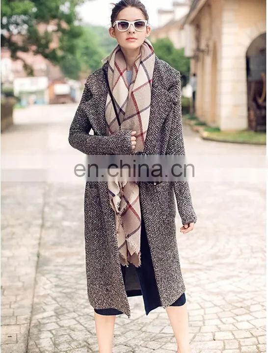 2016 Autumn And Winter Scarf Ladies Acrylic Plaid Scarf