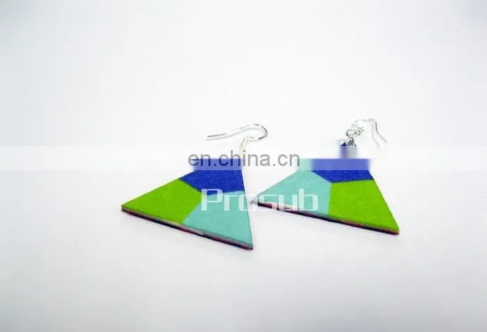 Hot new product for 2015 DIY personalized triangle earrings for young girl