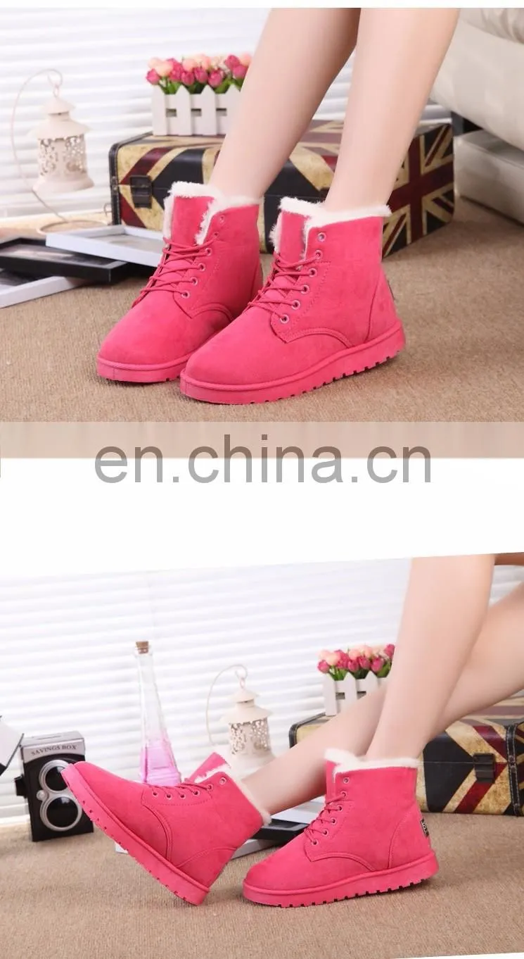 New arrival women boots warm snow boots platform ankle boots