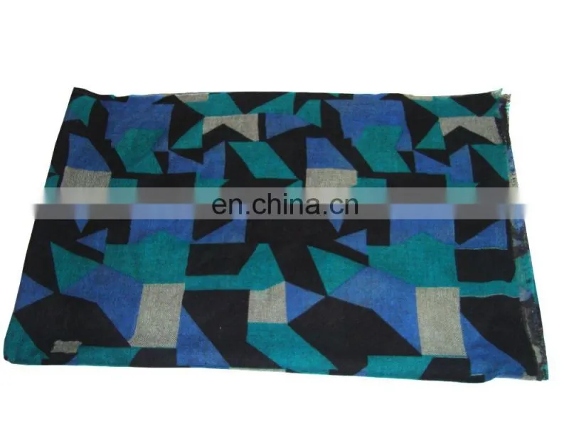 Cheap Wholesale Latest Design Printed Wool Pashmina shawls, stoles