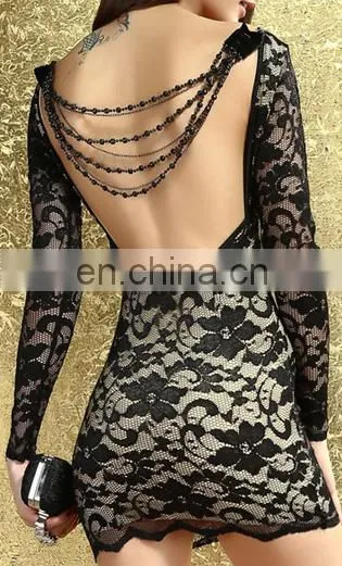 wild style sexy backless dress