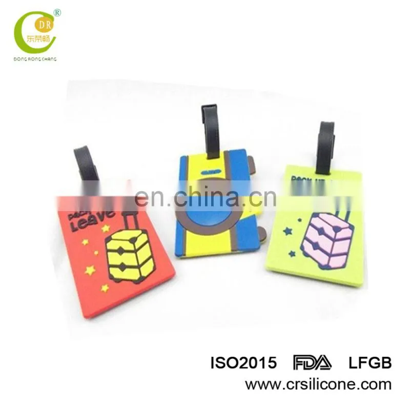 Direct Sale Custom Personalised Eco-Friendly Pvc Luggage Name Tags From Factory