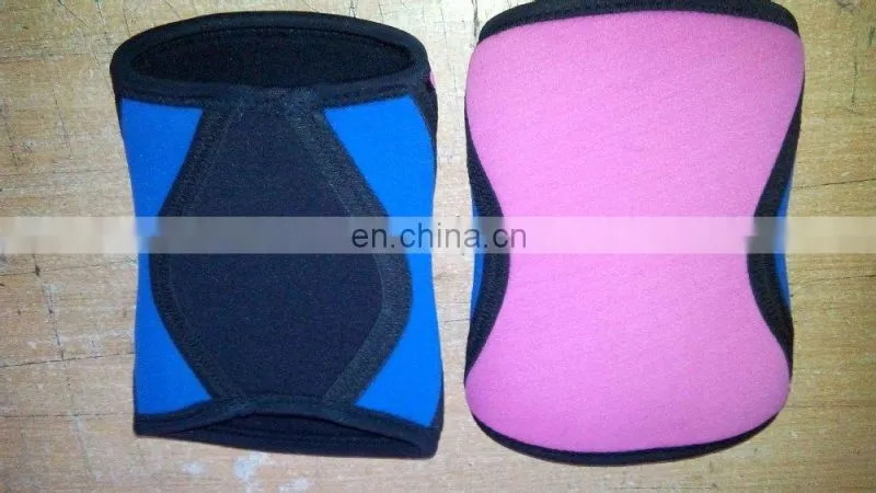 weight lifting elbow sleeves fancy designs black and Red color neoprene