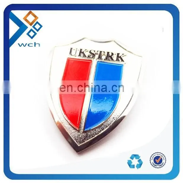 Custom metal embossed logo nameplate with company logo