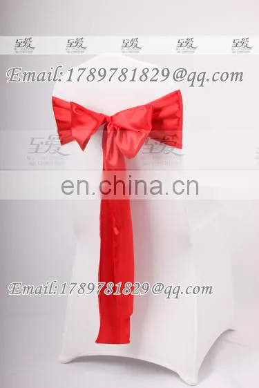banquet satin ribbon chair cover sash