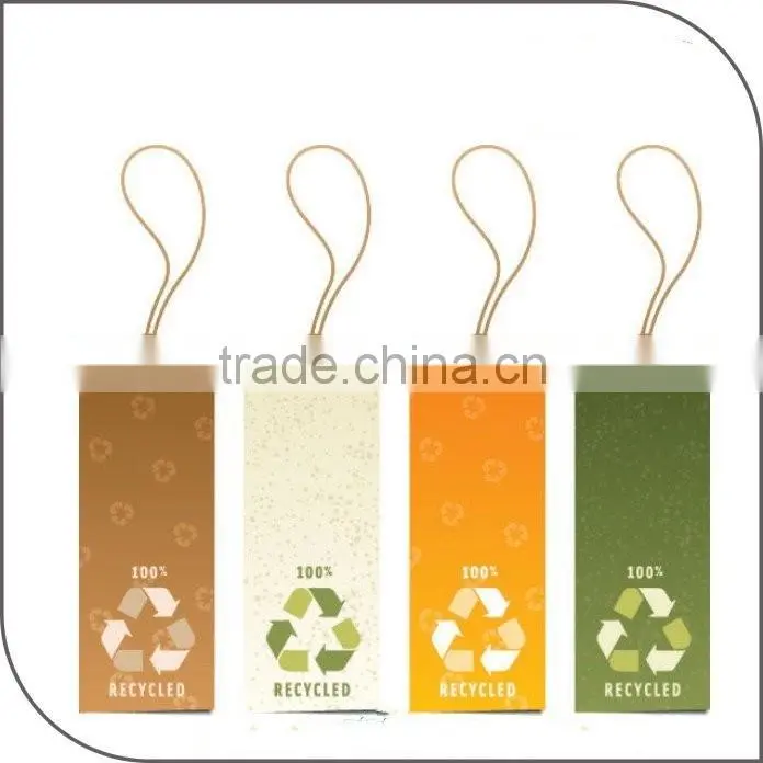 custom clothing & jeans paper hang tag string for gament