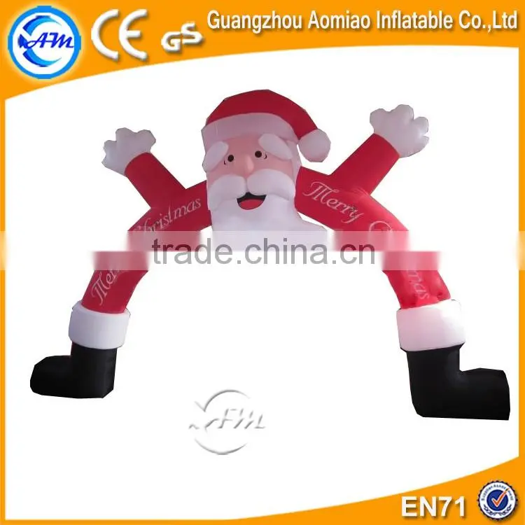 Christmas decoration arch with santa inflatable christmas arch
