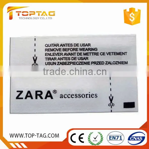 Programmable UHF Garment Rfid Smart Labels / Tags for Apparel Stock