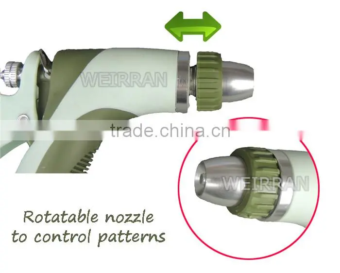 (84492) Plastic garden cleaning tool TPR covered garden water gun irrigational metal nozzle jet water washing