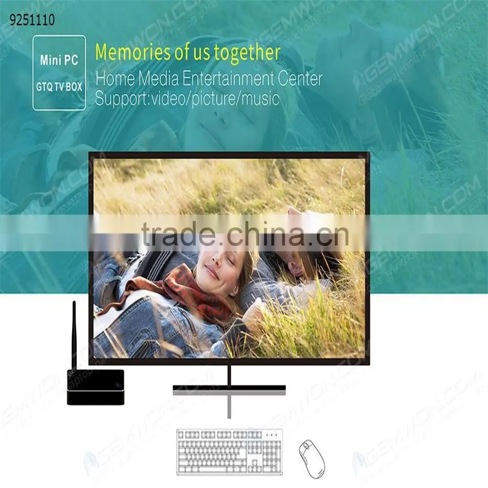 Best Price GTQ Smart TV Box Android 4.4 ,2 black color,2.4G & 5G wifi