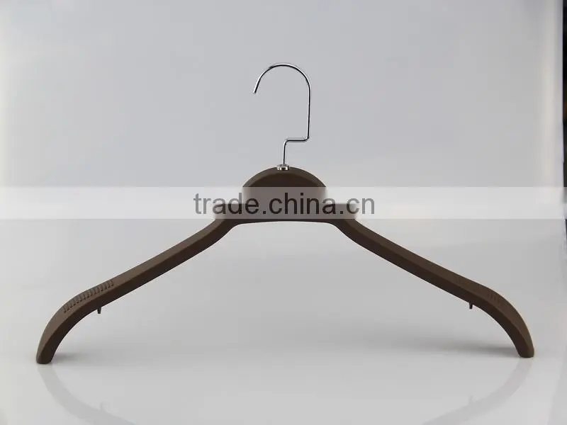 HA6896 large plastic clothes hanger rubber coated men jacket hanger