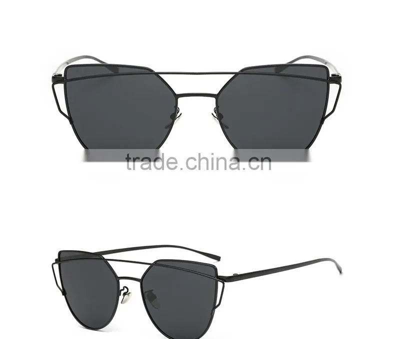 2016 New arrival Fashion sunglasses with golden Frame glasses