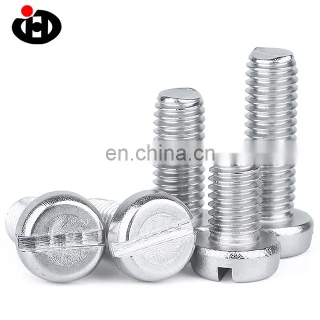 DIN84 slotting machine screws Slotted stainless steel cheese head screws