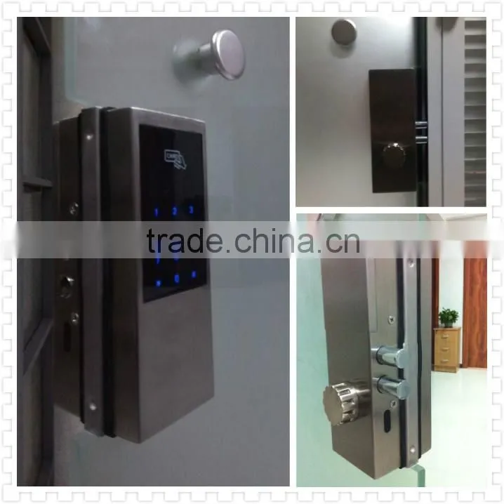 Digital combination glass door lock
