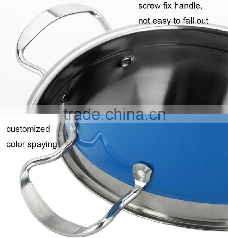 fashion colorful induction cookware set die cast korea cast