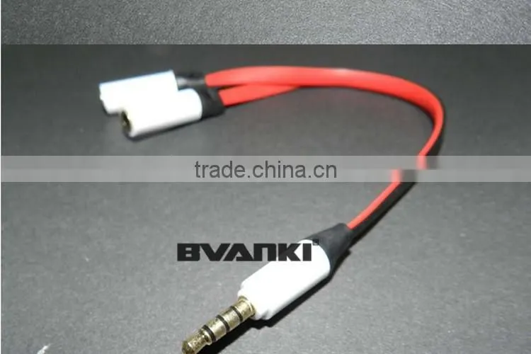 2016 best products for import 2 in1 3.5mm jack 1 male to 2 female car audio aux stereo cable online shopping free samples