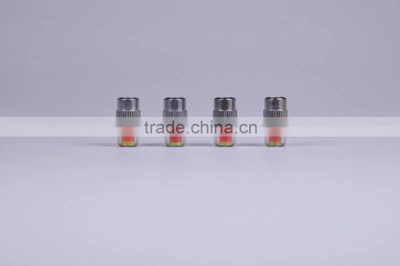 Tire pressure indicator cap, tire pressure monitor