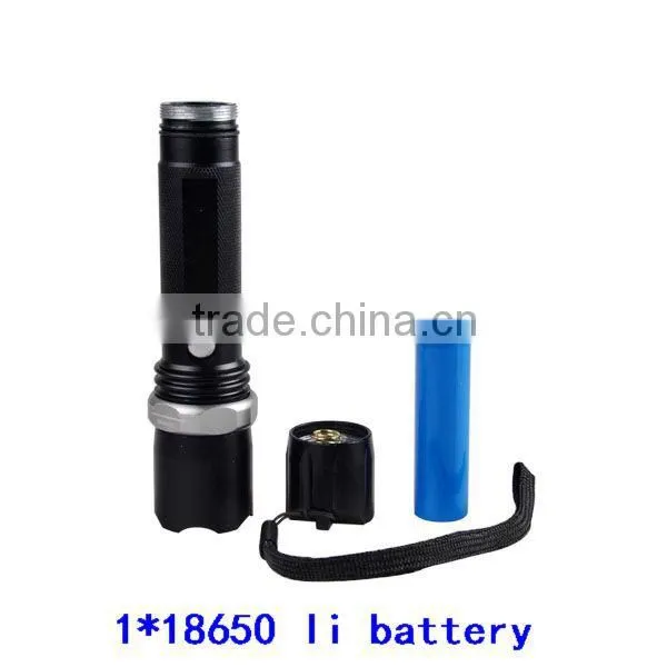 AC Charger UV Torch 18650 Battery Powered And Zoomable UV LED Torch