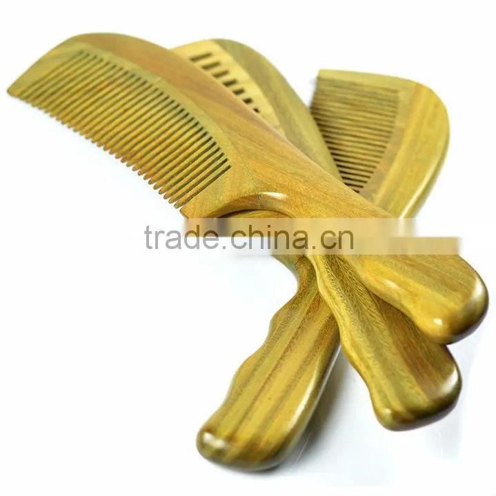 Natural Fine Tooth Peach Wood No-static Massage Hair Comb