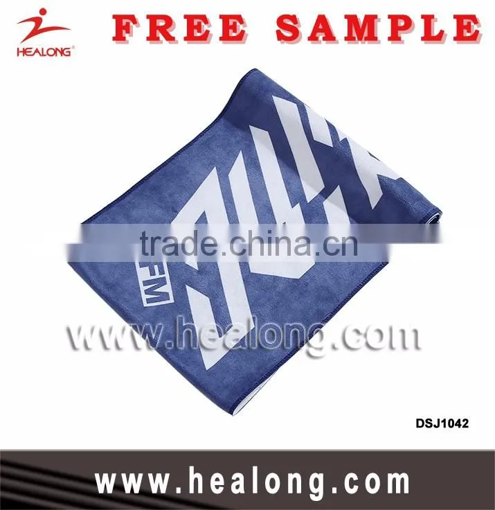 Healong Sublimation Customized Microfiber Towel Hand Towel Gym Yoga Sports Car Wash Hotel Bath Beach Towel Design