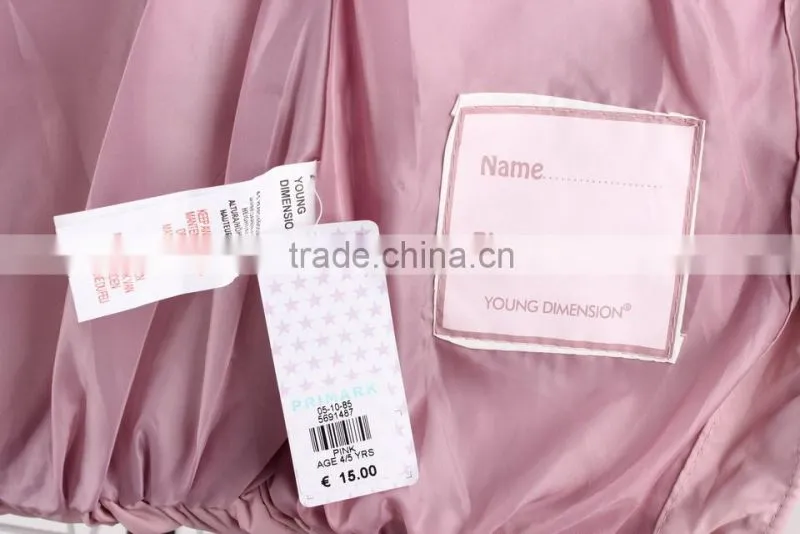 Girl's cheap fashion stocklot in China padded jacket