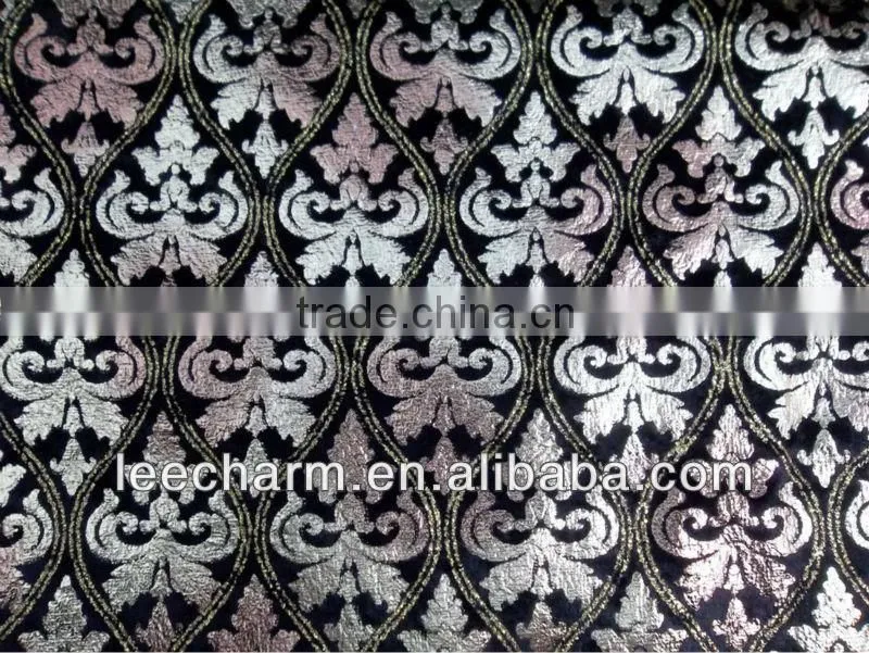 Polyester Printed Multicolor Metallic Fabric