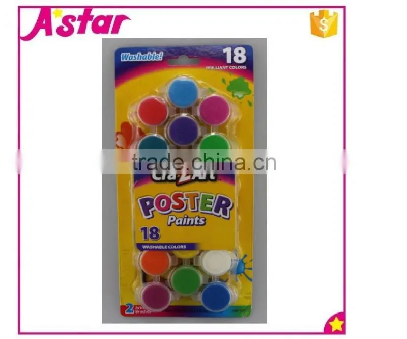 18pc*5ml poster paint with a brush
