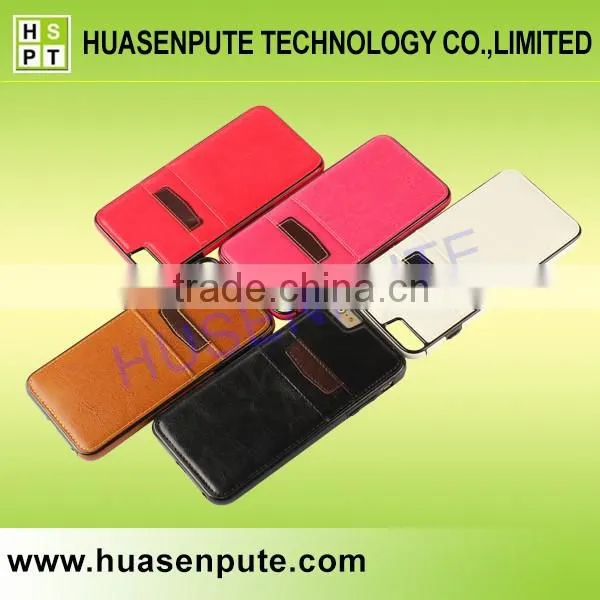 2016 New Arrival Mobile Phone Case For iPhone6 Plus/6S Plus,For iPhone6 Plus/6S Plus Case Leather With Two Card Slot
