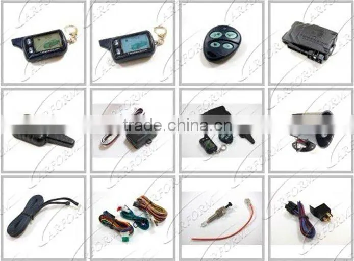 Russian Version Tomahawk TZ9030 LCD Remote two way car alarm security system