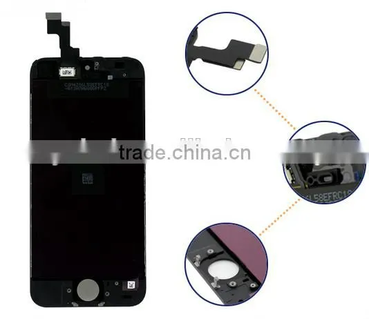 China supplier grade AAA cellphone screen for iphone 5s lcd with digitizer