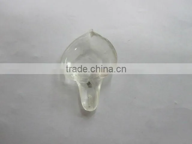 Crystal carved trumpet flower