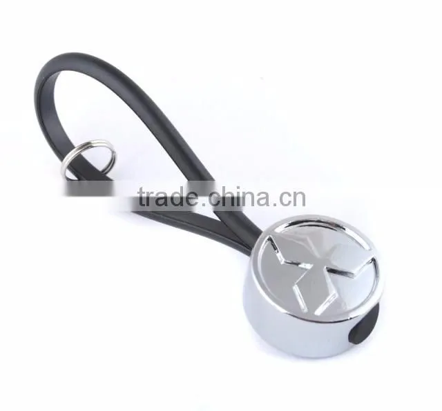 Zinc alloy rubber band car key chain