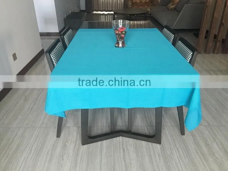100%polyester slubby yarn table cloth