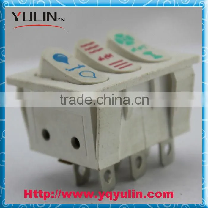 2013 Newest Style PA66 ON OFF 9Pin KCD3 5A Rocker Switch T120