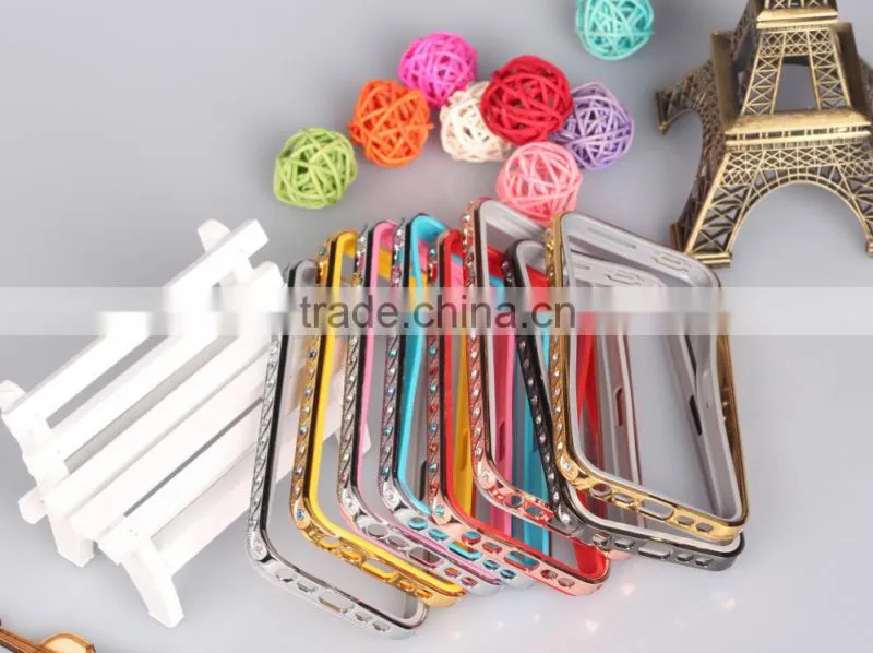 Diamond Metal Bumper with TPU Case for iPhone 5/5S