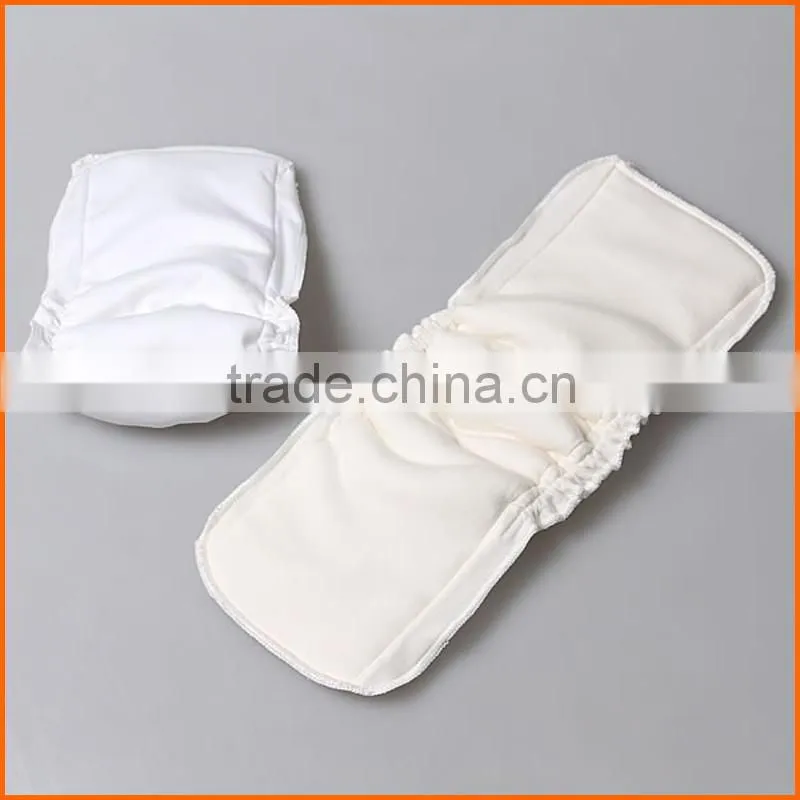 Bamboo Cotton Double Gussets Leak guard Waterproof Diaper Inserts
