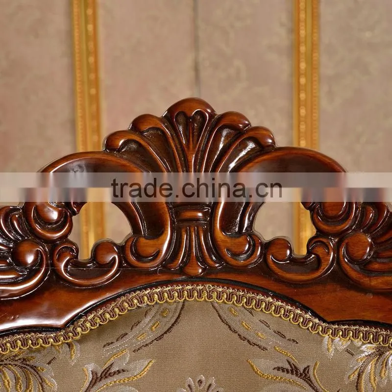 whole sale luxury dining chair with carving pattern, wood side chair