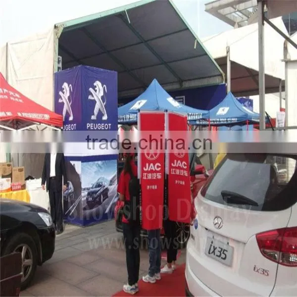 Durable outdoor backpack fiber x banner stand