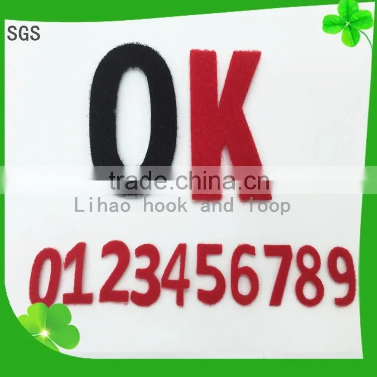 Eco-friendly Colorful magic tape Letters as accessory or toy