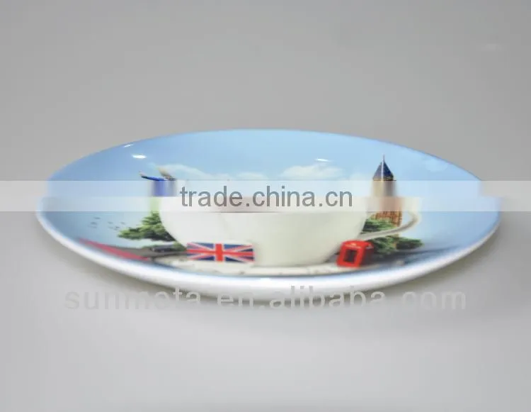 Sublimation Blank Ceramic Plate Wedding Gifts 6 Inch Plate